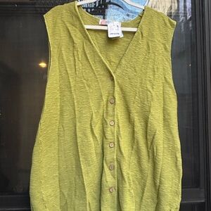 Free People Olive Green Sleeveless Vest